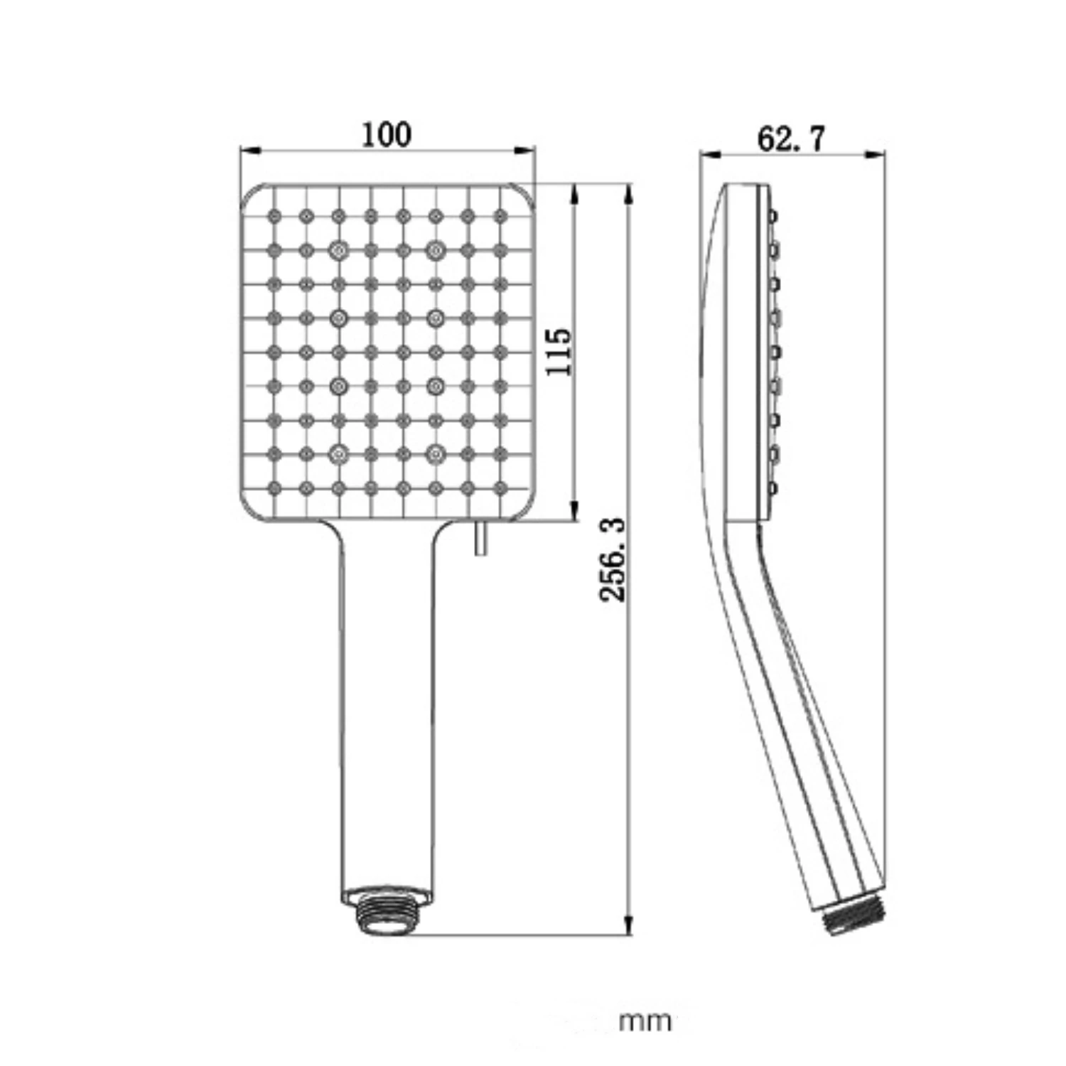 

6 Modes Bath Shower Large Square Adjustable Jetting Shower Head High Pressure Saving Water Chrome Bathroom Shower SPA Nozzle