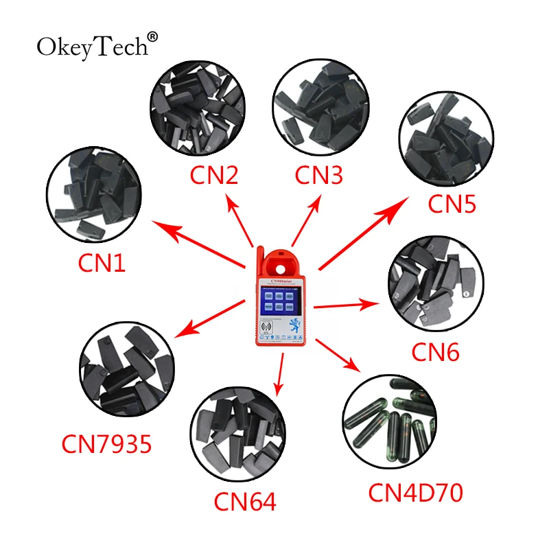 Чип транспондера CN1 CN2 CN3 CN5 CN6 CN64 CN7935 CN4D70 80 бит для CN900 CN900MINI ND900 копия 4C 4D 46 48 7935 G