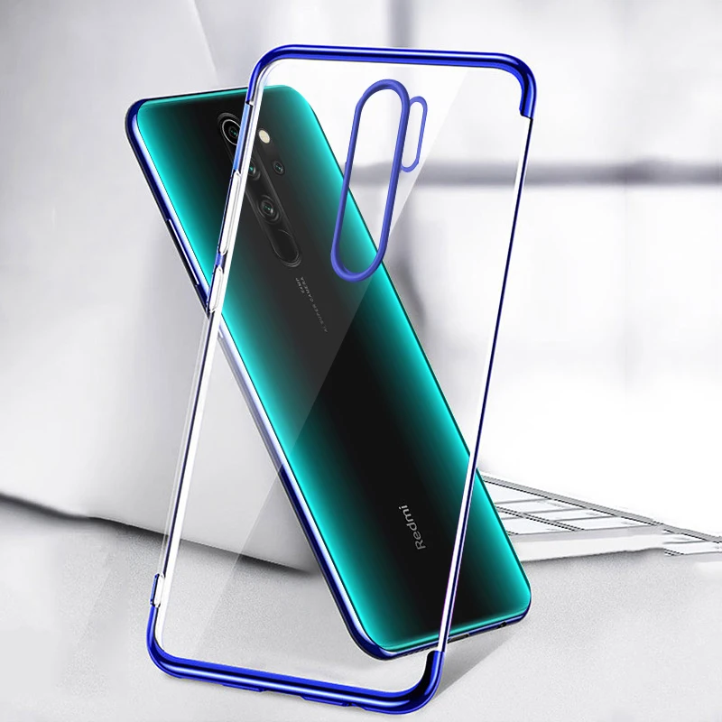 Роскошный чехол для Redmi Note 8 Pro силиконовый бампер прозрачная задняя крышка из ТПУ