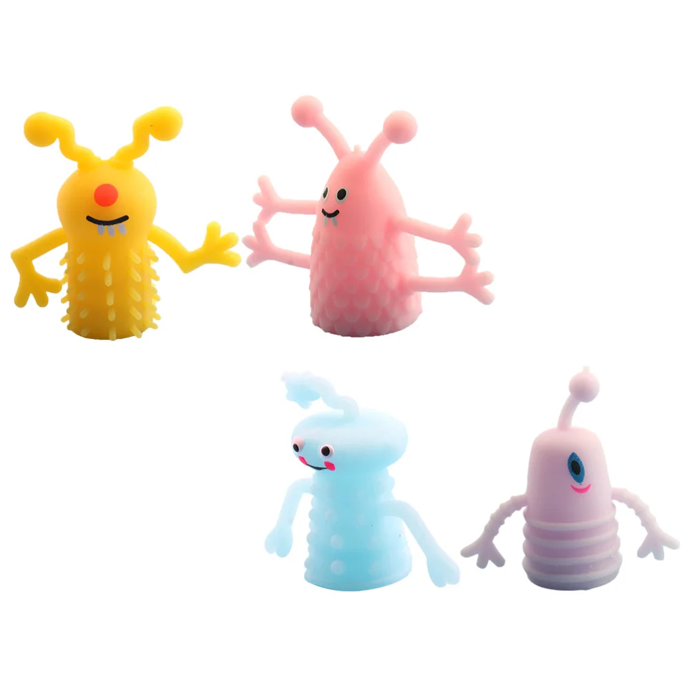 

4Pcs Little Finger Toys Story Telling Props Finger Puppet (Random Color)
