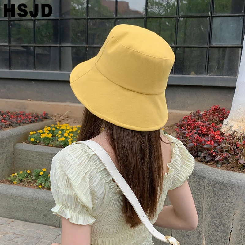 Summer Bucket Hat For Women Fashion Letter embroidery Panama Foldable Girls Sun Hat Wide Brim Anti-UV Beach Cap Fisherman Caps