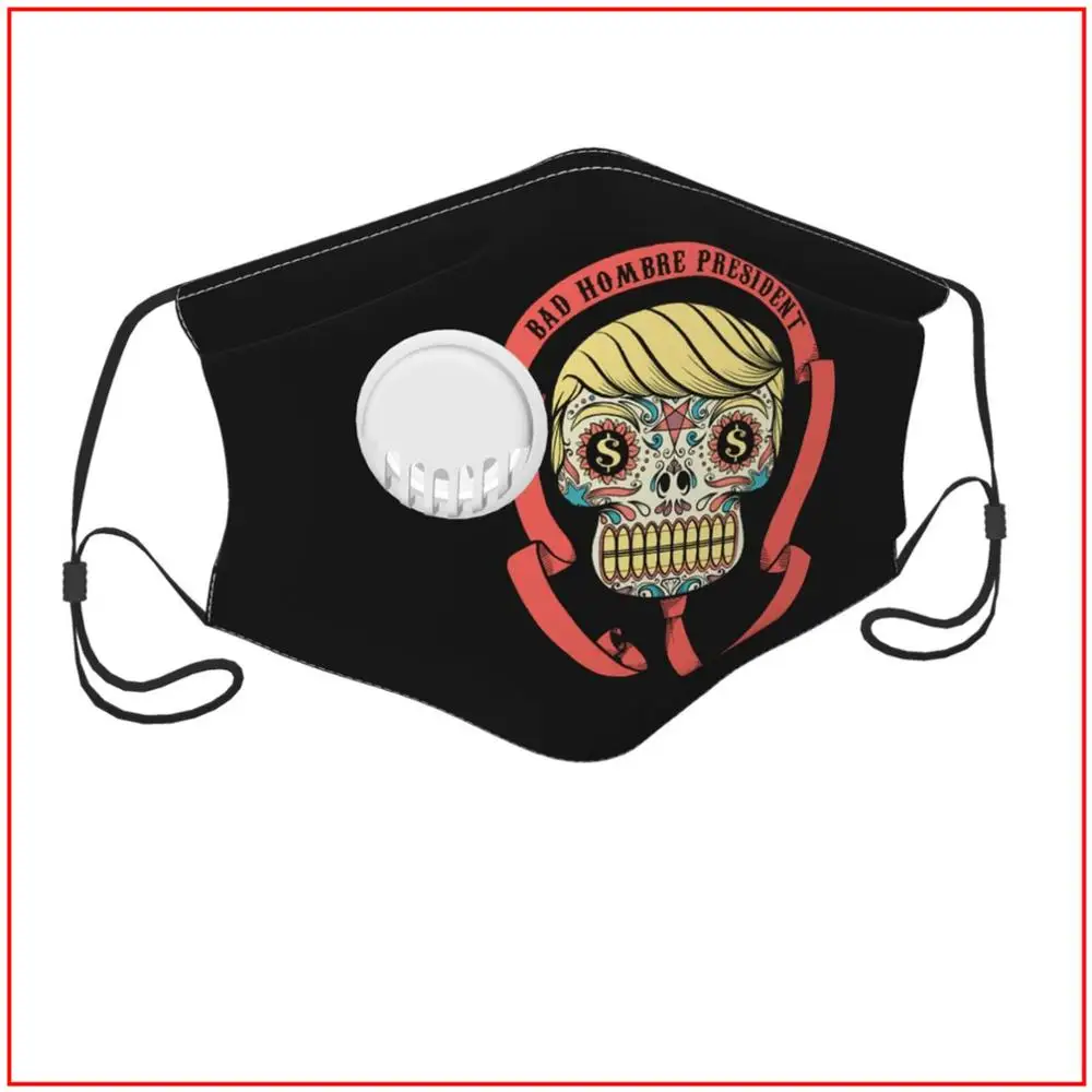 

Плохой HOMBRE президент детская Для мужчин Для женщин Для мужчин Бандана с изображением масок для лица милые зародышей защиты маски для лица для защиты от вирусов многоразовые из дышащего материала