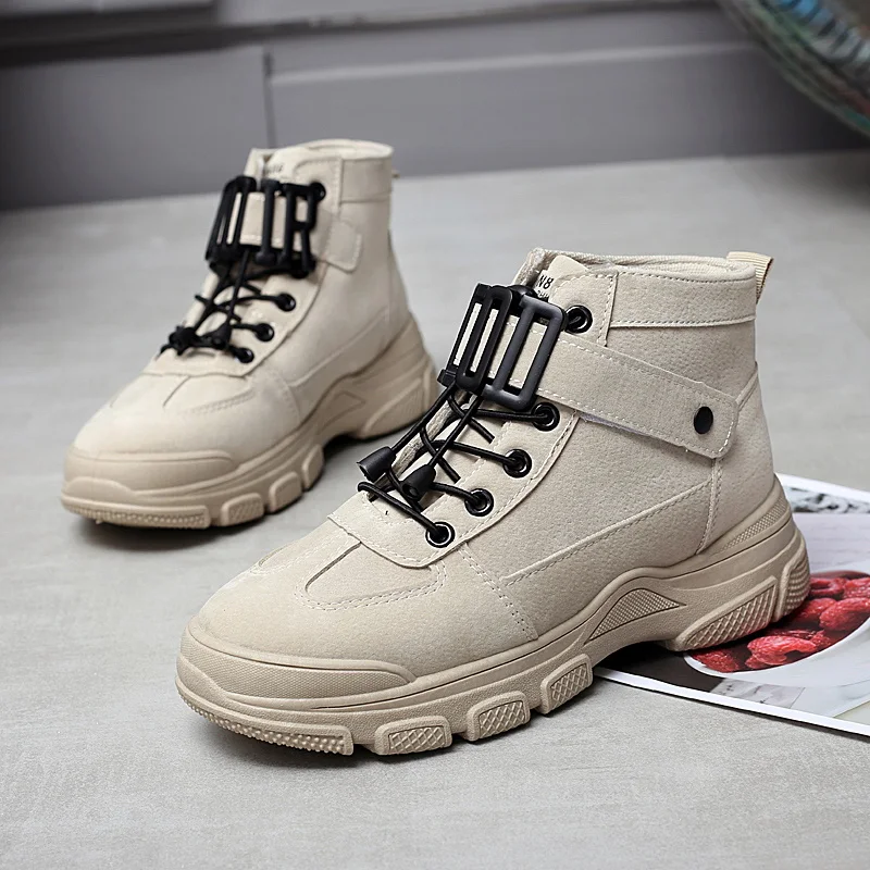 British wind high to help Martin boots women's models wild short handsome locomotive old shoes cool punk | Обувь