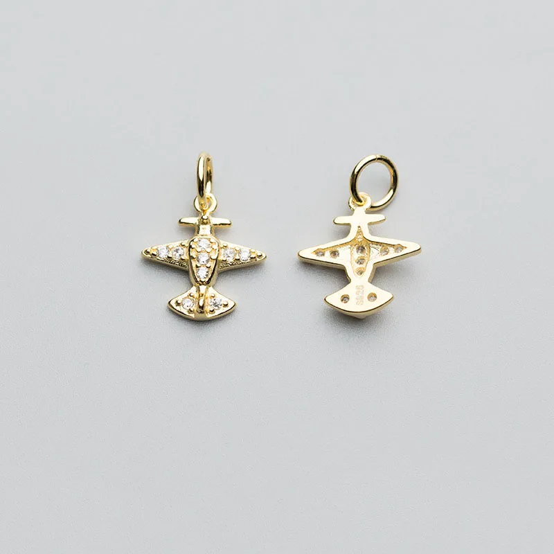 MEETSOFT офисные S925 стерлингового серебра завод Циркон шикарный подвески DIY