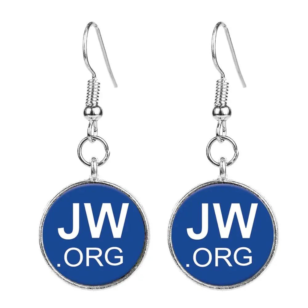 SONGDA Мода светлое серебро JW. ORG серьги стеклянные с художественными фотографиями