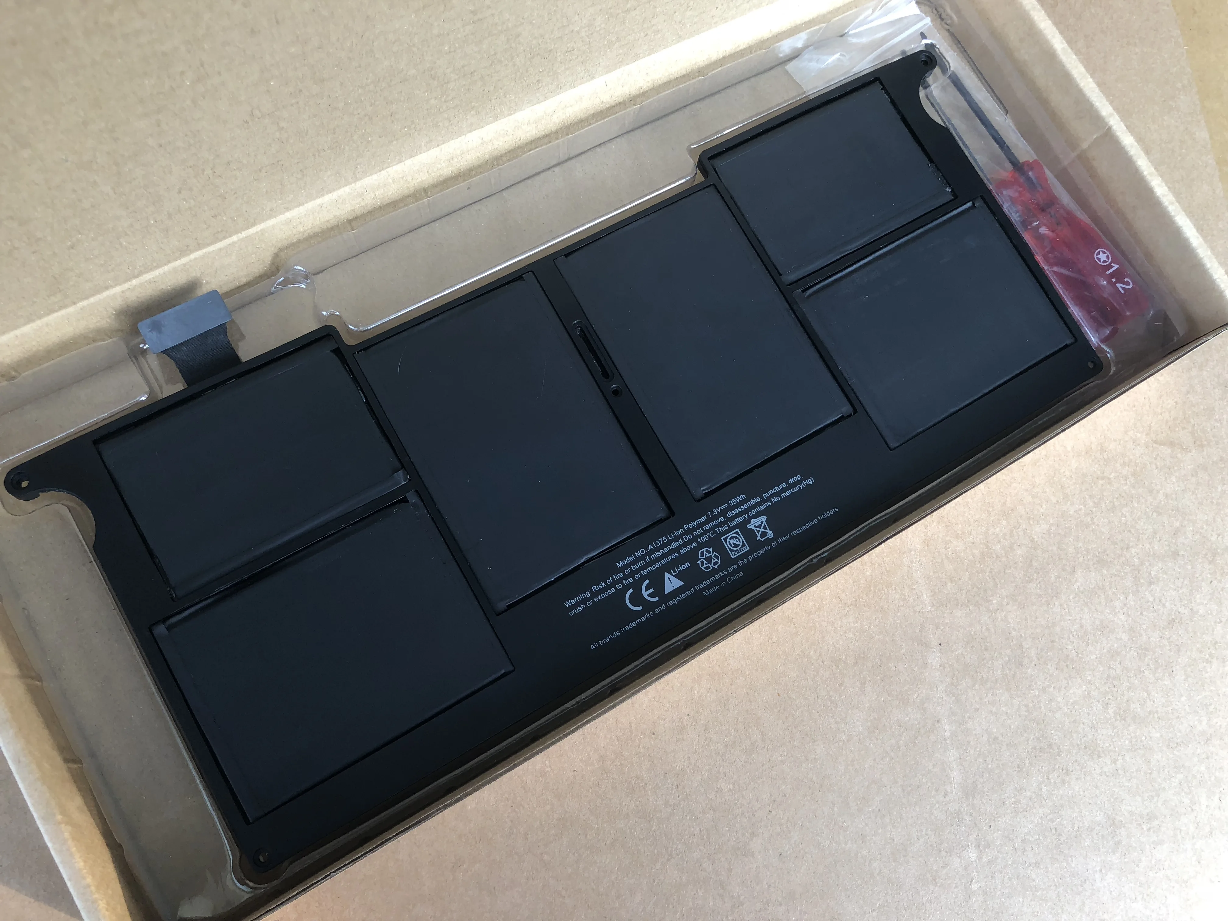 Аккумулятор для ноутбука Apple MacBook Air 1" A1370 2010 год, Repace: A1375 аккумулятор 661-5736