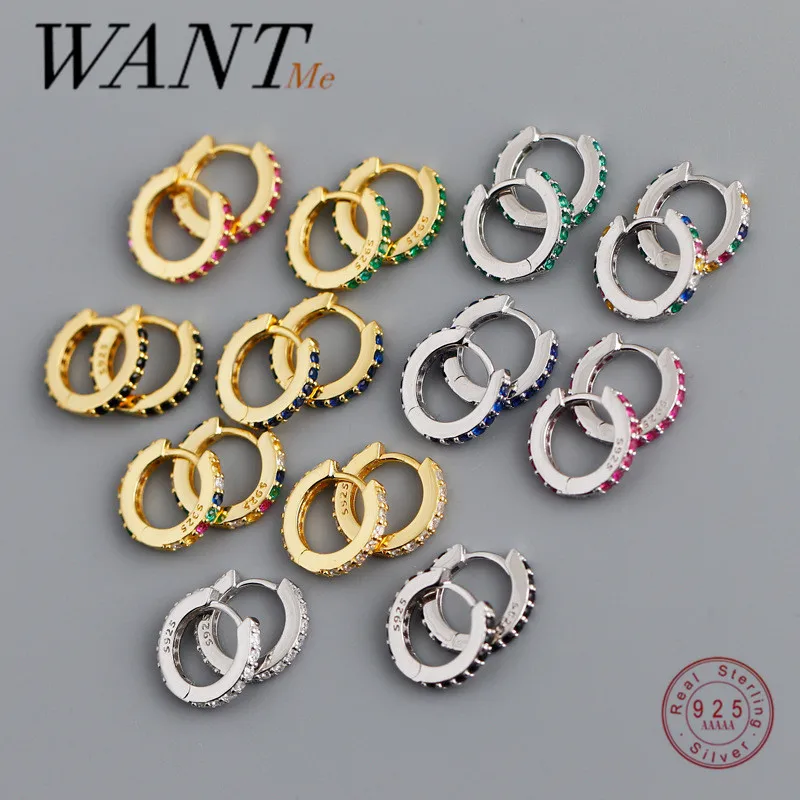 

Женская Минималистичная Пряжка WANTME из серебра 925 пробы с фианитом 7 мм