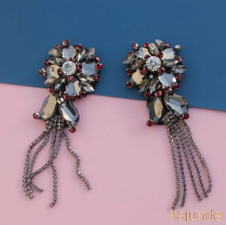 1 шт. высококачественные Кристальные нашивки со стразами и бисером вышивка