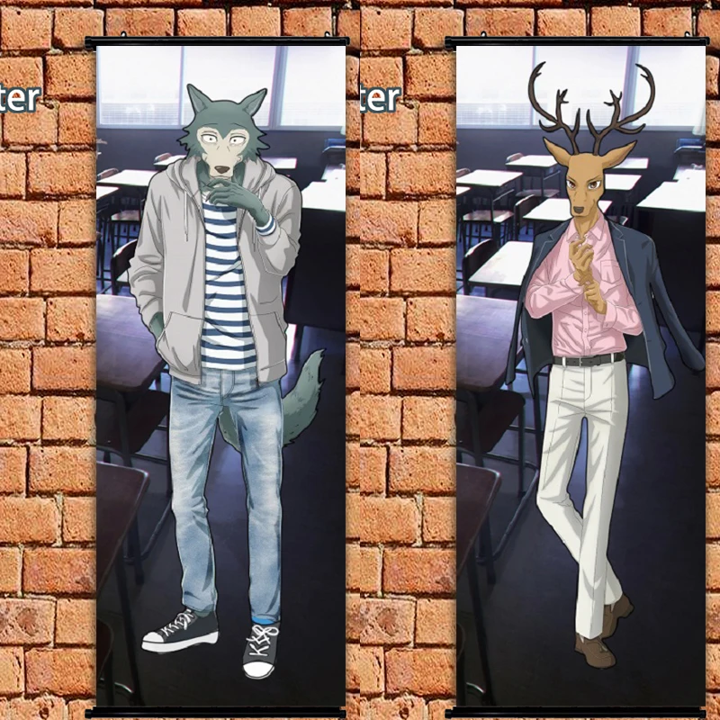 

Anime Poster Beastars Legoshi Louis wall scroll art picture home decoration 105x40cm