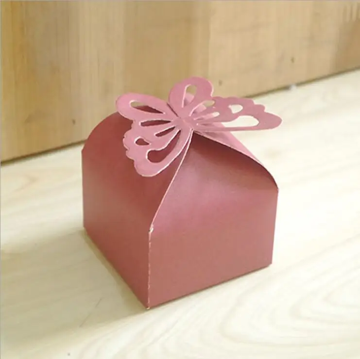 50/100 шт лазерная резка Бабочка Драже Конфеты Подарочная коробка деко Свадьба День