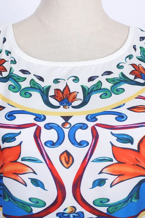 Модные богемные платья-миди с принтом для женщин летние пляжные платья без