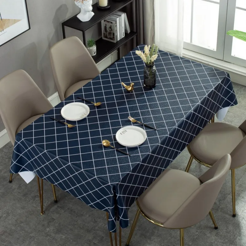 

Checkered Tablecloth Waterproof And Anti-crease For Dining Table Kitchen Living RoomWedding Event Party Hotel Decoration T