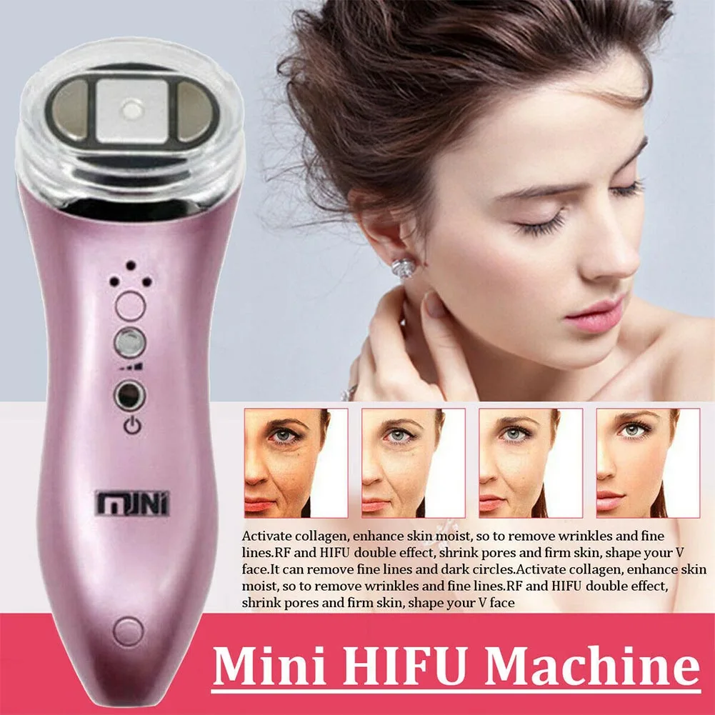 Facial Machine Eye Care Effective Wrinkle Remove Skin Rejuvenation Hifu Ultrasonic Mini RF Anti Aging Led Safe Neck Lifting |