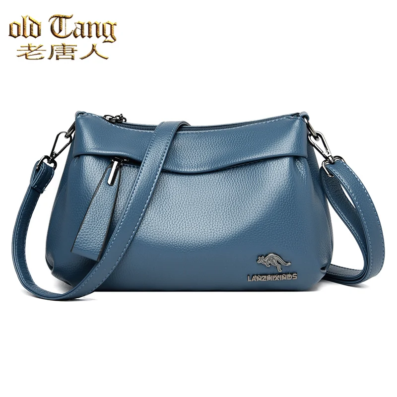 

Роскошная дизайнерская сумка в стиле ретро, кожаные сумки через плечо высокого качества для женщин, 2021, однотонная сумка на плечо, женские к...