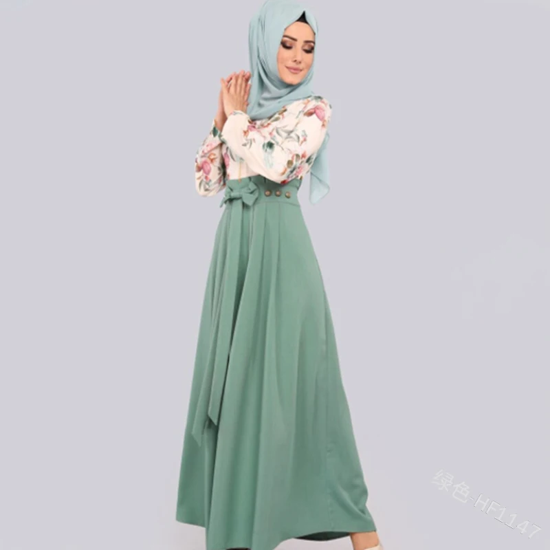 Рамадан Eid Abaya Турецкий Арабский Hijab мусульманское длинное платье марокканский