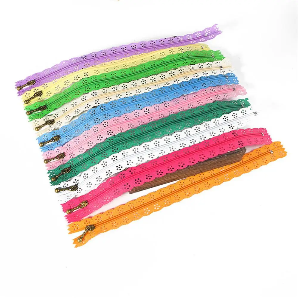 5/10 шт. 20 см 3 # красочные высокое качество нейлон катушки с цветком на молнии пошив