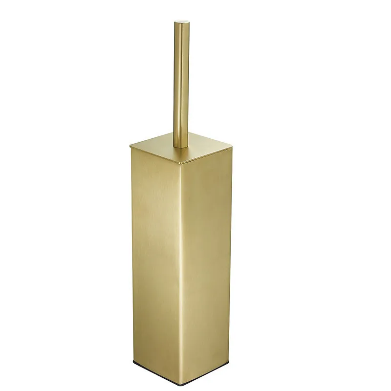 luxury gold toilet brush nickel black bathroom toilet scrub cleaning brush holder set bathroom accessories 304 stainless steel free global shipping
