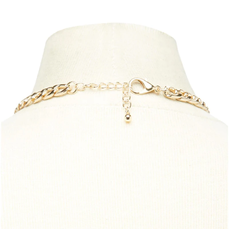 

Fashion Link Chain Choker Necklace For Women Charm Collares Jewelry XL066