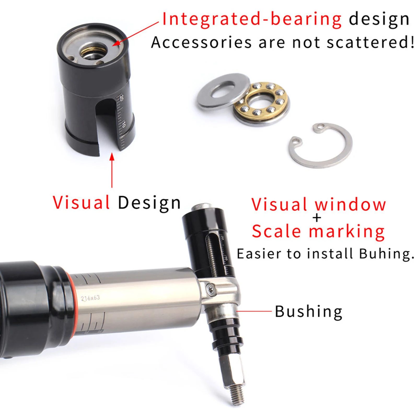 

Cycling Rear Shocks Repair Tools Shock Absorber Bushing Install/removal Aluminum Alloy Bike Tool Kit Ferramentas Bicicleta
