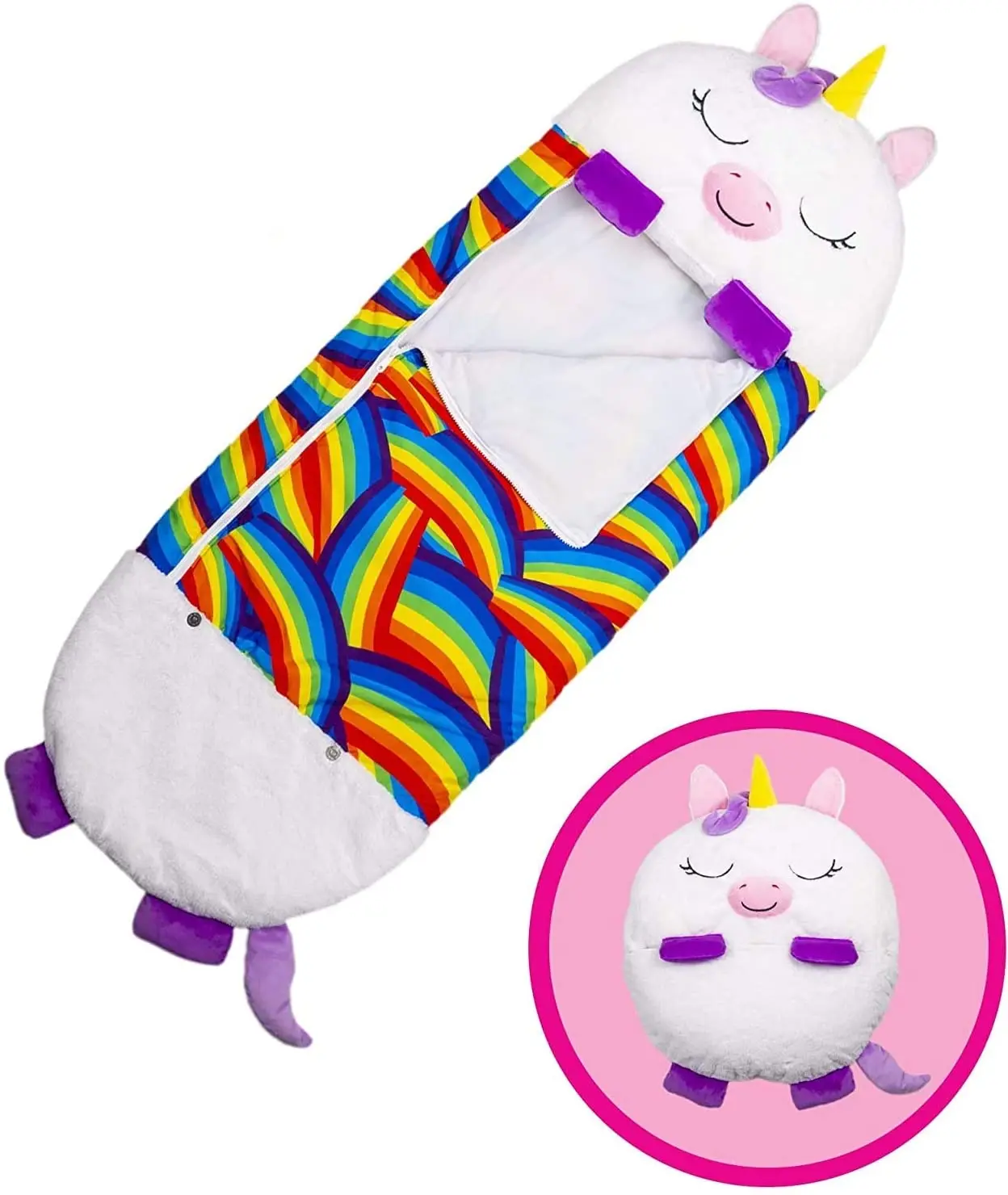 

ZK22 Multi-function Kids Sleeping Bag Cartoon Animals Plush Pillow Soothing Baby Toys Sleeping Bag Happy Sleepy Sack Boys Girls