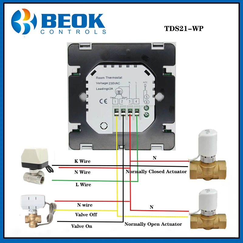 Beko TDS21 термостат регулятор температуры для воды и электрического подогрева пола терморегулятор 220 В дропшиппинг