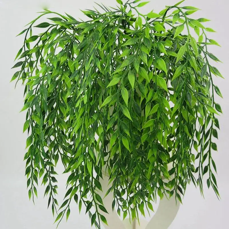 

SOLEDI Plastic 2017 Simulation Plant Table Office Decor NEW Artificial Persian Leaf Wedding DIY Green Classic Grass Home Garden