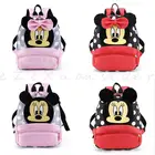Рюкзак с мультипликационным принтом Disney для мальчиков и девочек, детский школьный рюкзак с Минни и Микки Маусом, детский подарок, мини-рюкзак для женщин