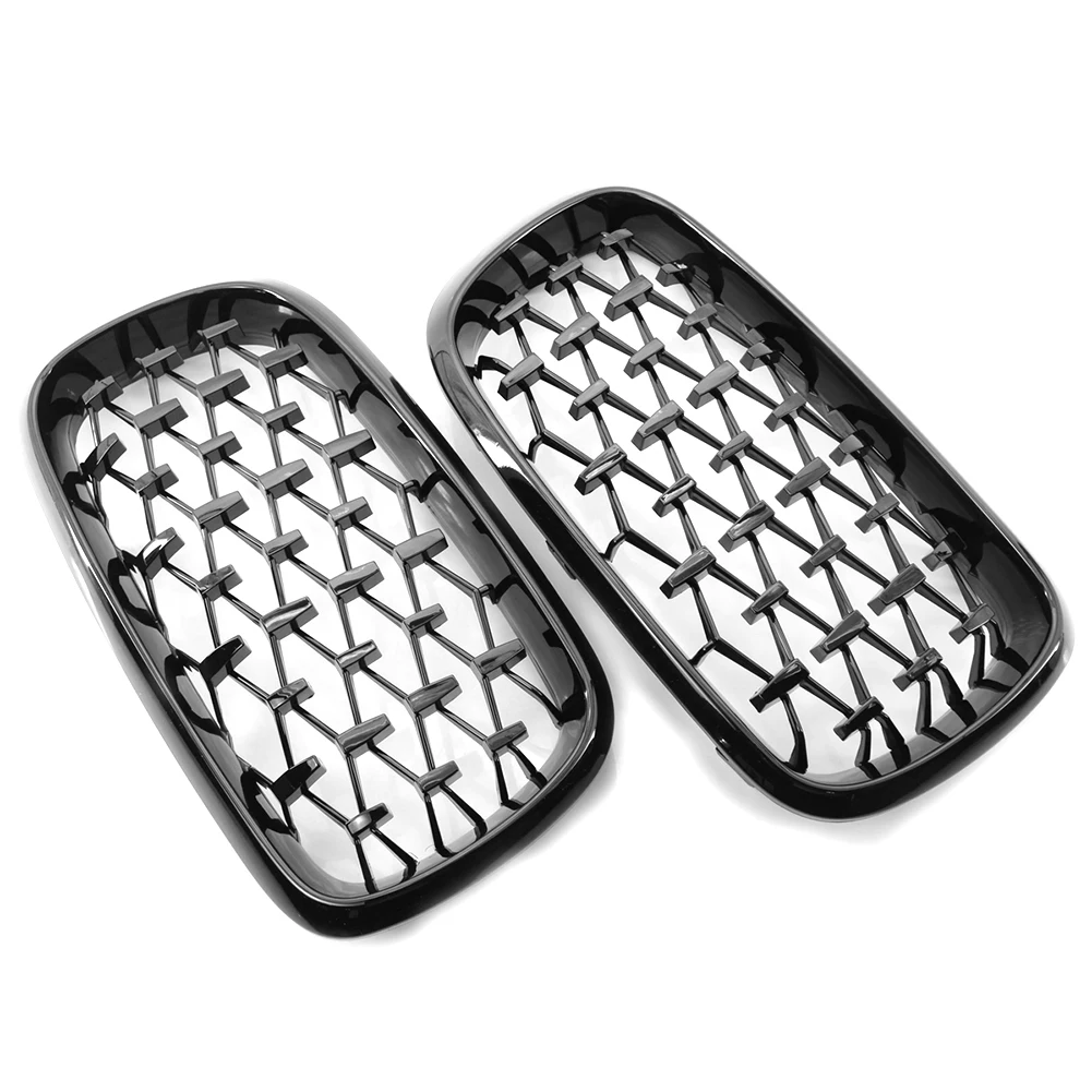 1 пара Левая Правая глянцевая черная передняя решетка почек для BMW X5 F15 2014 2016