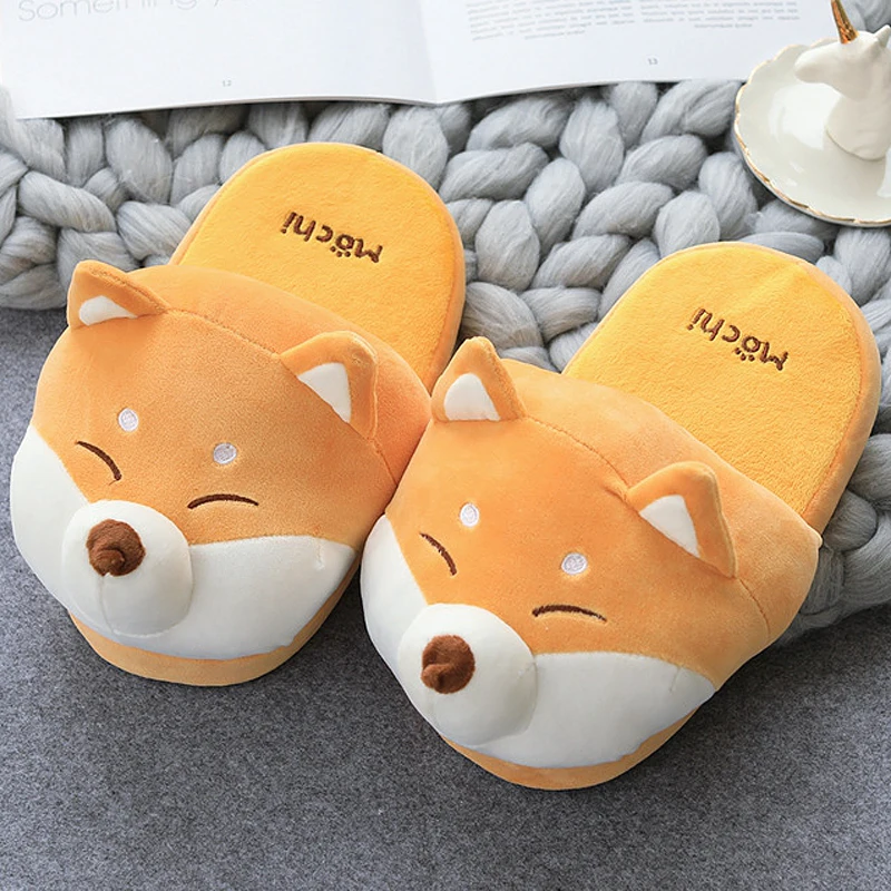Cute Cartoon Girls Slippers home women Winter Plush Unisex Slippers Dog Women Slippers Indoor Suede 2021 New arrivals