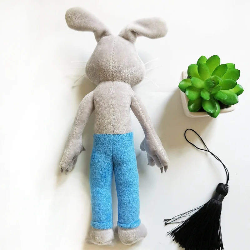 Juguetes de peluche de Mr Hopps 2 para ni&ntilde;os, mu&ntilde;eco de conejo de 28cm, almohada suave, regalos de cumplea&ntilde;os-3