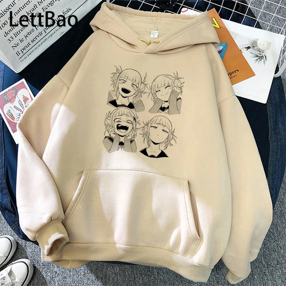 

My Hero Academia Hoodies Men Kawaii Japanese Anime Hoodie Boku No Hero Academia Streetwear Unisex Himiko Toga Sweatshirts Male