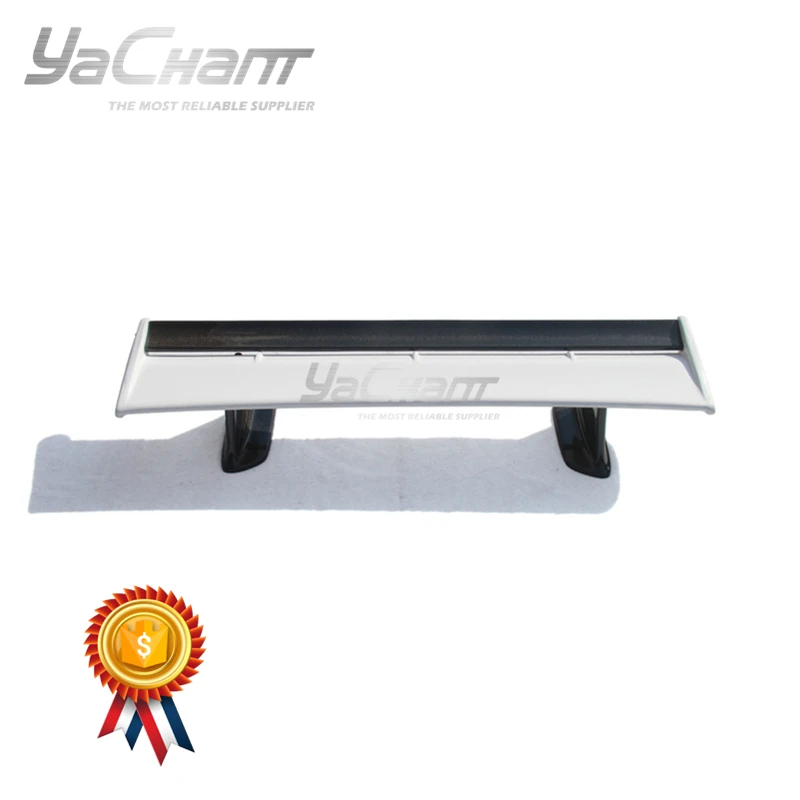 

Лезвие и колпачки из углеродного волокна для стайлинга автомобиля с спойлером из ФАП и ножками подходят для 99-02 R34 GTT GTR OEM заднее крыло с высо...