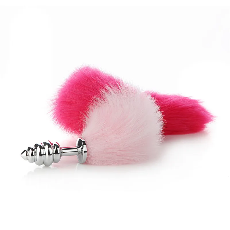 Съемная Анальная пробка-труба розово-красные товары для взрослых пробка заднего