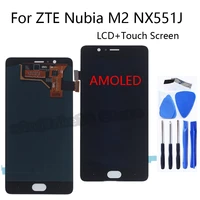 amoled lcd for zte nubia m2 nx551j lcd display touch screen digitizer assembly repair parts for zte nubia m2 nx551j repair kit