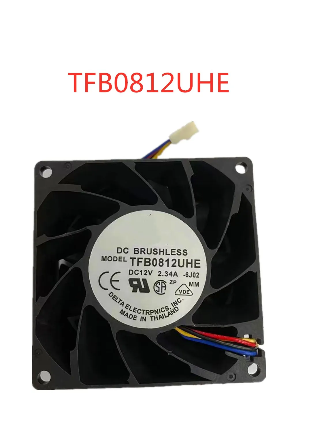 Кулер для охлаждения сервера Delta Electronics TFB0812UHE 6J02 постоянный ток 12 В 2 34 А 80x80x38 мм 4