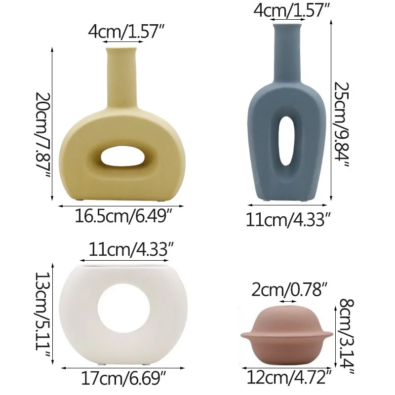 Strongwell скандинавские нестандартные Круглые разноцветные керамические вазы ваза
