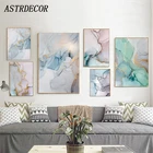 Постер ASTRDECOR, мраморный абстрактный холст, картина, спиртовые чернила, плакаты и принты, настенные картины, геометрический принт, декор для гостиной