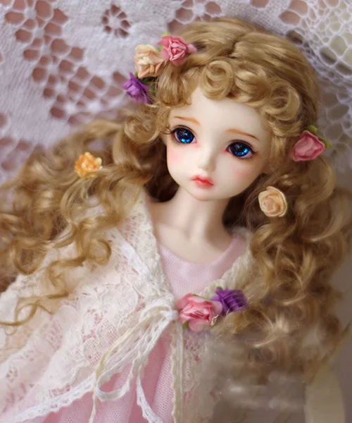 Парики для куклы BJD искусственные мохеровые парики молочного чайного