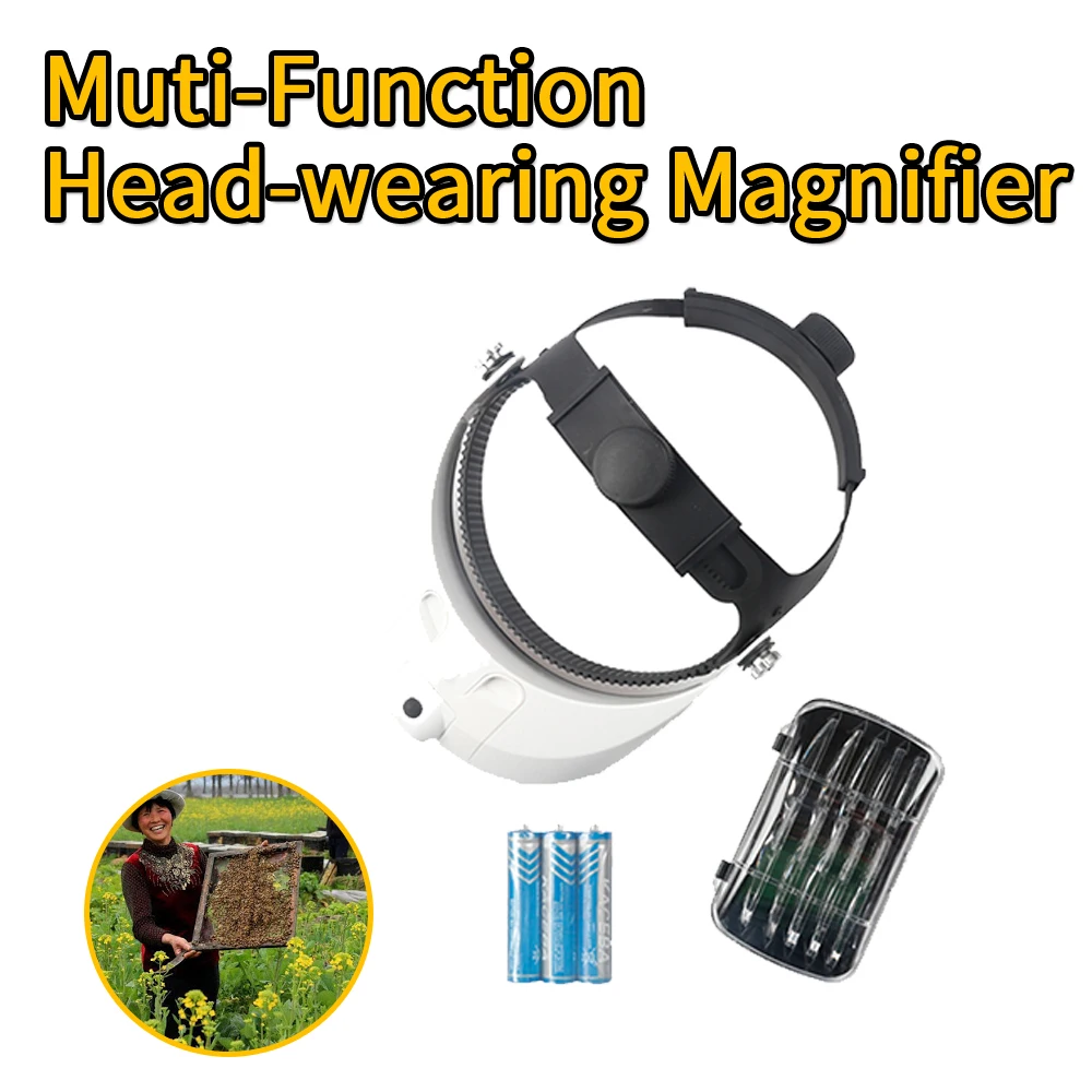 Пчеловодство увеличительное Стекло для оборудование на головке Несколько