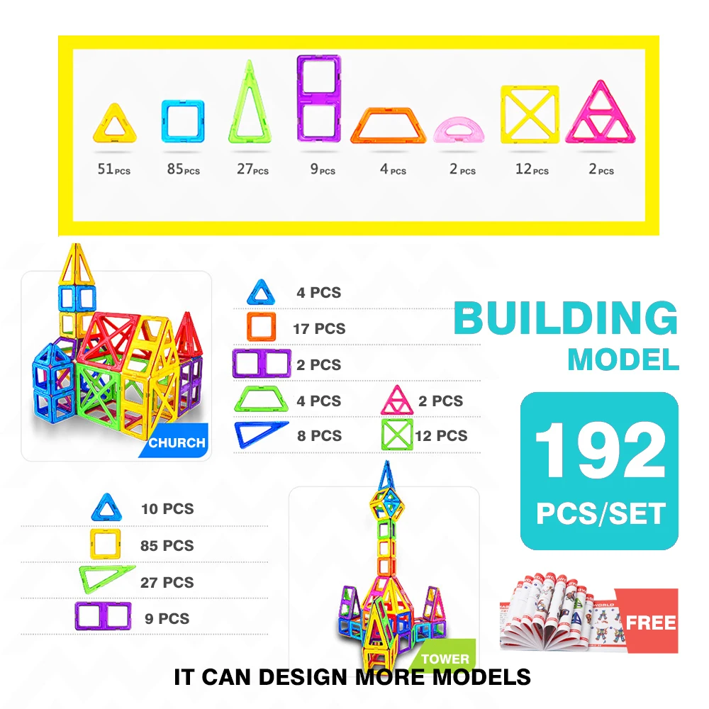 Магнитные блоки большой размер набор дизайн животное здание автомобиль колеса