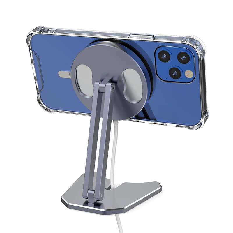 for Magsafe Magnetic Wireless Charger Stand Bracket for iPhone 14 Plus 13 12 Pro Max Foldable Phone Holder Charging Dock Base