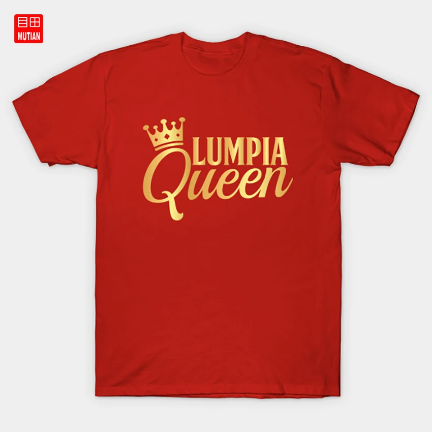 Подарочная футболка Lumpia Queen Филиппины Pinoy Adobo культура Азии я пиной пиньона