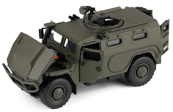 A Высокая имитация 1:32 Сплав раздвижной русский бронированный автомобиль взрывозащищенный военная модель звуковой светильник автомобиль для детей игрушки - Цвет: A