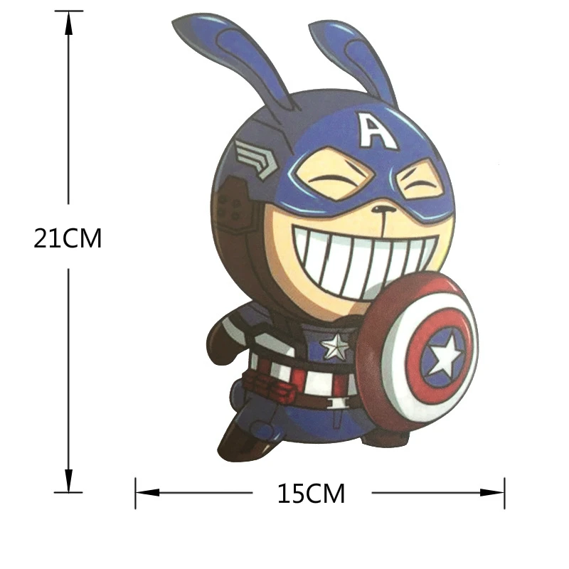 

Car Sticker Creative 3D Sticker The Avengers Super Hero Car Decals Cartoon Auto Sticker For Car Decoration Car Accessories