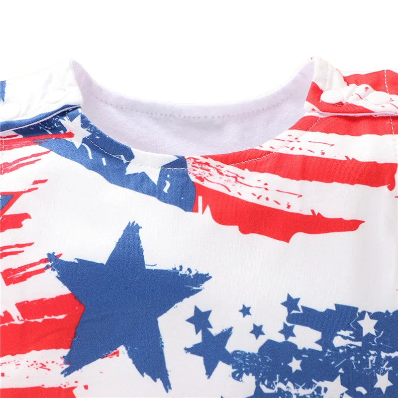 

Baby Independence Day Fashion Sleeveless Romper Infant summer Stylish Romper for Kids Boys Girls