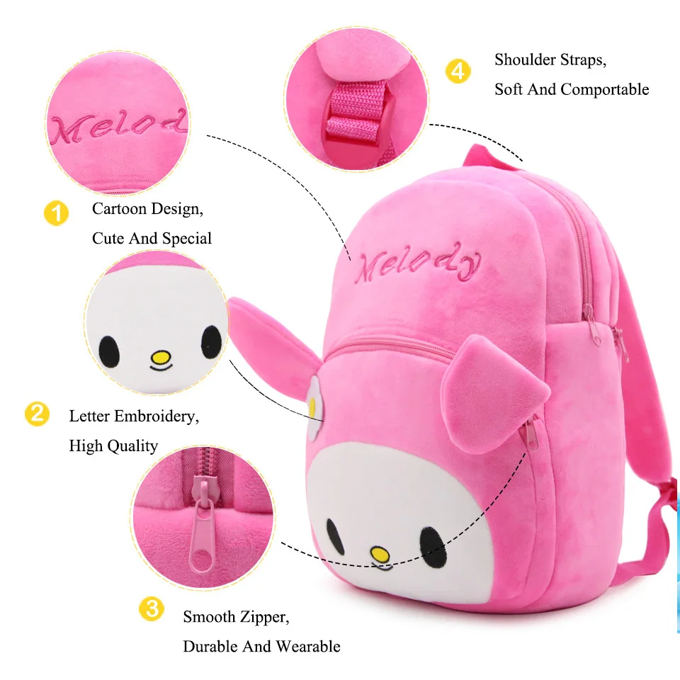 Розовый большой размер hello kitty сумка My Melody Sac A Dos Enfant сумка для девочек Hello Kitti игрушки для детей Kitty Сумка Микки Sac Enfant сумка