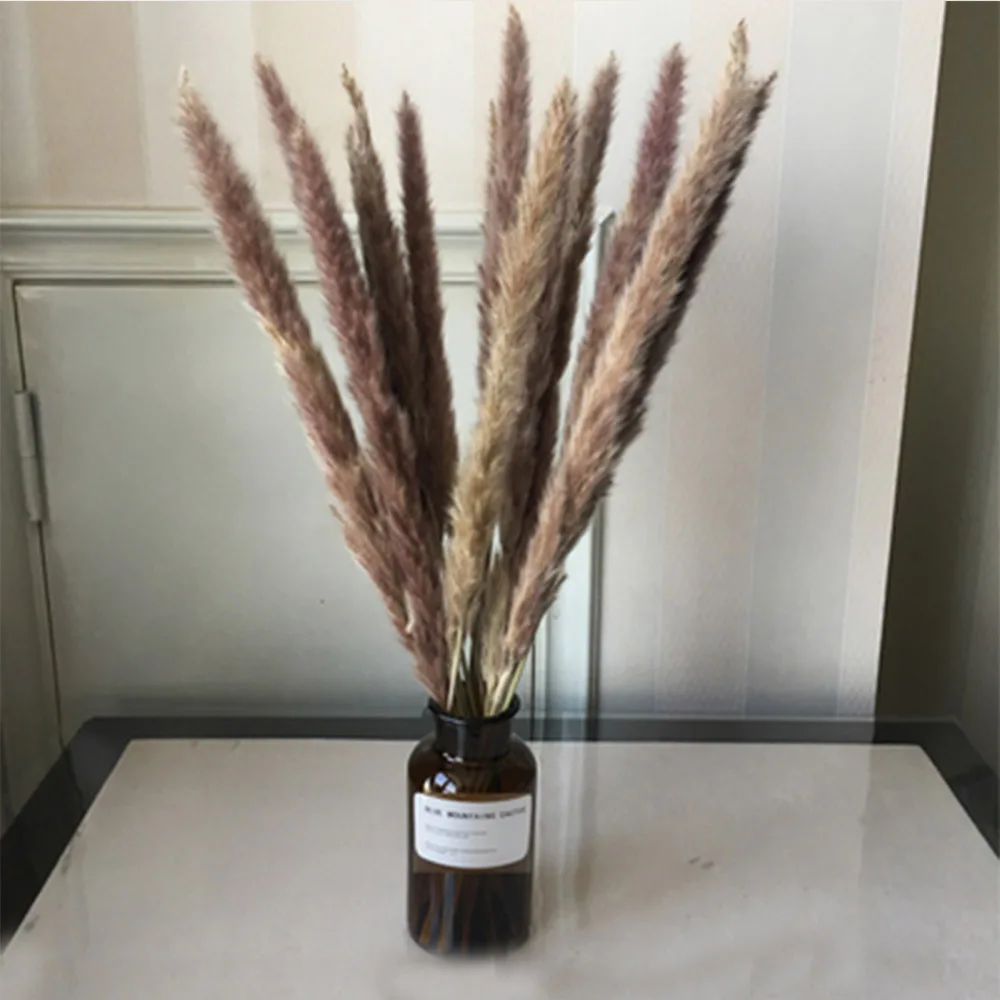 20 шт. свадебные цветы Натуральные Сушеные маленькие помпоны сырой цвет трава