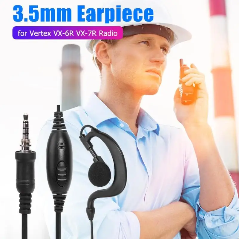 1 Pin-код G Форма наушники Динамик гарнитуры с зажимом для Yaesu FT270R Vertex VX-6R VX-7 VX-120 VX-127 VX-170 VX-177 VX-6