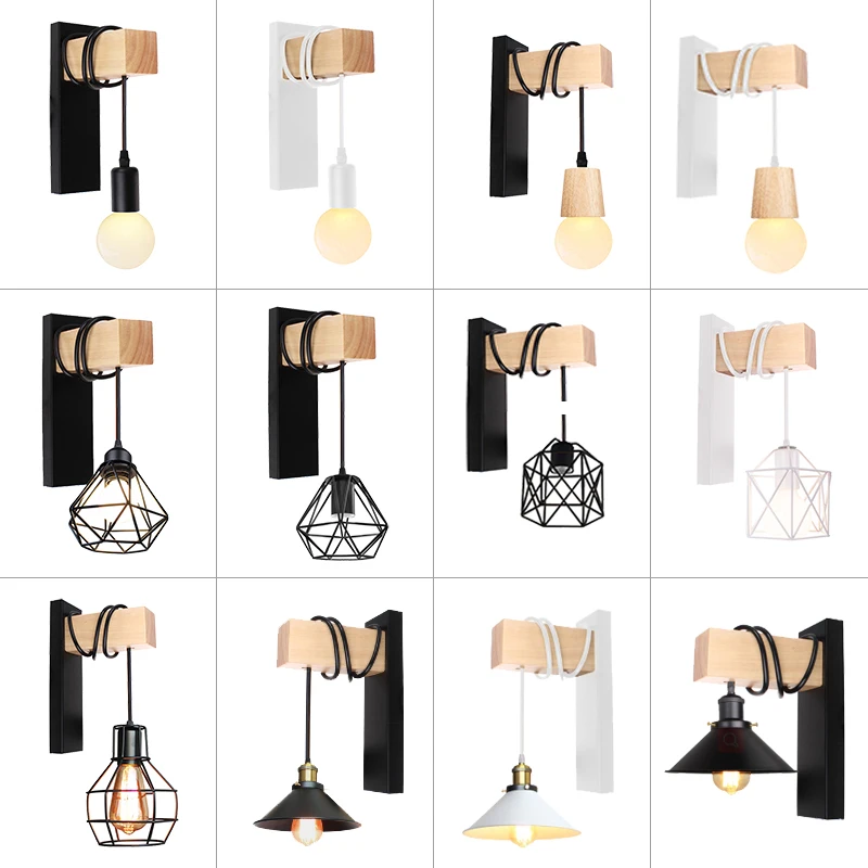

Hanging Wall Light Fixture Artistic Metal Iron Wall Lamp Decor For Bedside Bedroom Livingroom Restaurant Bar Lighting Sconce