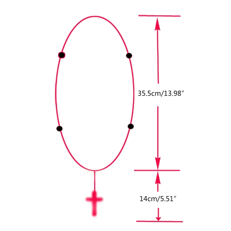 

Rosary Necklace Jesus Christ Cross Pendant Wood Round Bead Necklace Long Chain for Women Girl Fashion Jewelry K0AA